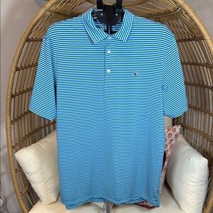 Vineyard Vines Kennedy Stripe Sankaty Performance Polo